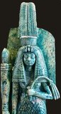 Tiye (c. 1398 BC – 1338 BC, also spelled Taia, Tiy and Tiyi) was the daughter of Yuya and Tjuyu (also spelled Thuyu). She became the Great Royal Wife of the Egyptian pharaoh Amenhotep III and matriarch of the Amarna family from which many members of the royal family of Ancient Egypt were born. Tiye's father, Yuya, was a wealthy landowner from the Upper Egyptian town of Akhmin, where he served as a priest and superintendent of oxen.  It sometimes is suggested that Tiye's father, Yuya, was of foreign descent due to the features of his mummy and the many different spellings of his name, which might imply it was a non-Egyptian name in origin. Some suggest that the queen's strong political and unconventional religious views might have been due not just to a strong character, but to mixed Nubian, Sudanese or Asian origin.