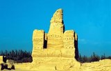 Yarkhoto (Jiaohe Ruins) is found in the Yarnaz Valley, 10 km west of the city of Turpan. Yarkhoto was developed as an administrative centre and garrison town by the Chinese following the Han conquest of the area in the 2nd century BC. The city flourished under the Tang Dynasty (618-907), but subsequently went into decline, and was finally abandoned early in the 14th century.