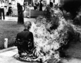 Buddhist monks, especially from Hue in Central Vietnam, but also from other locations including Saigon, practiced self-immolation to protest the division of Vietnam into north and south, the authoritarian nature of consecutive South Vietnamese regimes, and South Vietnamese involvement with the United States of America.