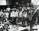 Vietnam: A group of Cham people gather for a photograph at Chau Doc market in Cochinchina in 1918.