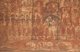 Thailand: Fading mural depicting 16th-century life on a wooden panel in Viharn Nam Taem, Wat Phra That Lampang Luang, northern Thailand